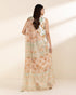 Unstitched Women's Off White Lawn 3 Piece Suit